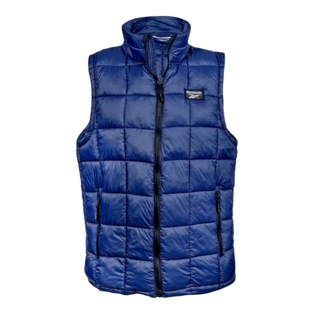 NEW Reebok Mens Puffer Vest Dark Blue XL Glacier Shield Packable Gift Outdoors